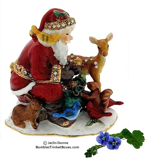 Santa &amp; Animals Trinket Box