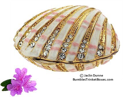 Sea Scallop Shell Trinket Box
