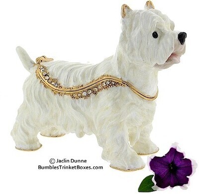 West Highland Terrier Trinket Box