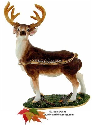 Natural Deer- Buck Trinket Box