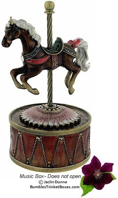 Carousel Horse Music Trinket Box
