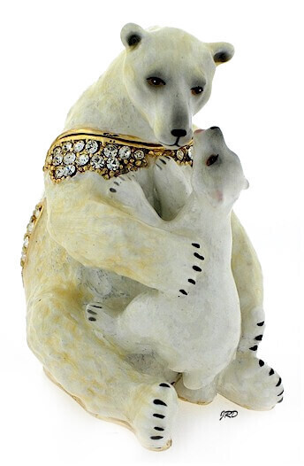 Polar Bear and Baby #2 Trinket Box