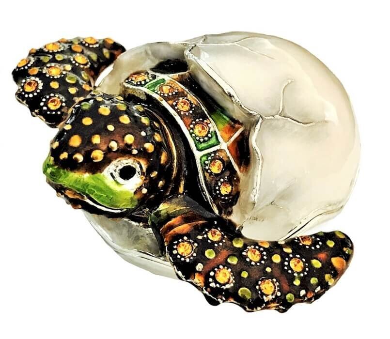 Hatching Sea Turtle Trinket Box