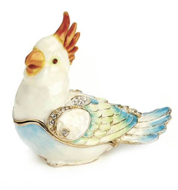 Miniature Cockatoo Trinket Box