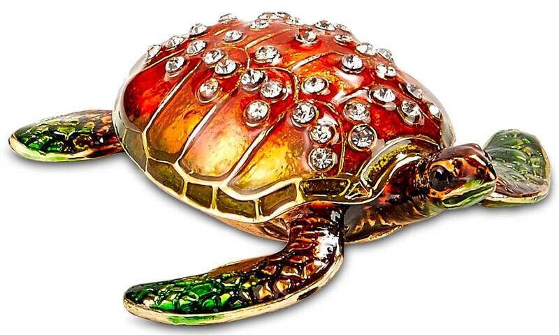 Miniature Sea Turtle Trinket Box