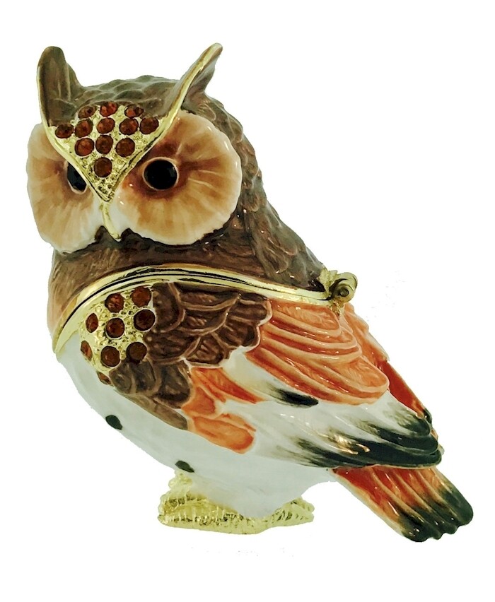 Owl Standing Trinket Box