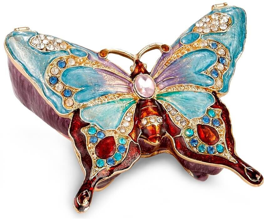 Pastel Butterfly Trinket Box