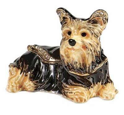 Yorkshire Terrier Lying Down Trinket Box