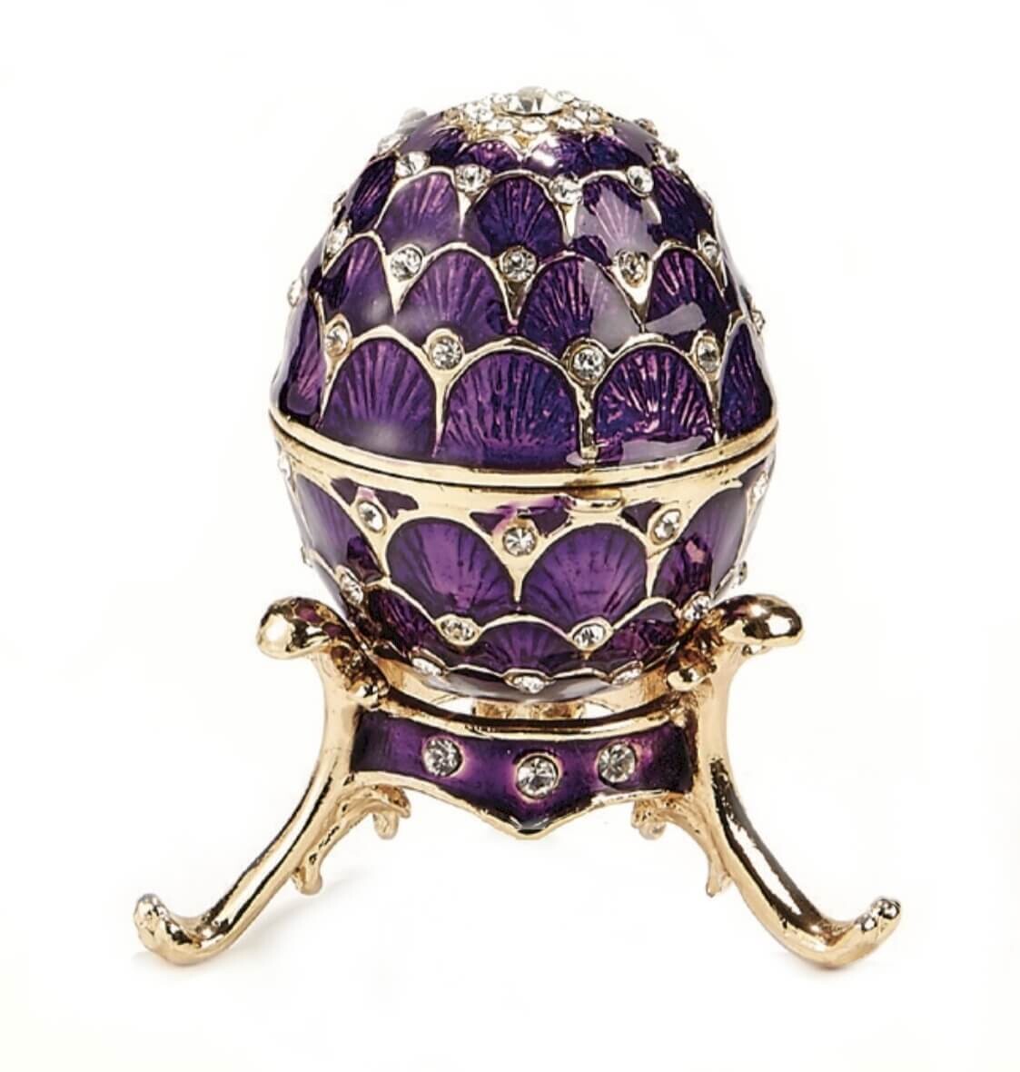 Purple Egg Trinket Box