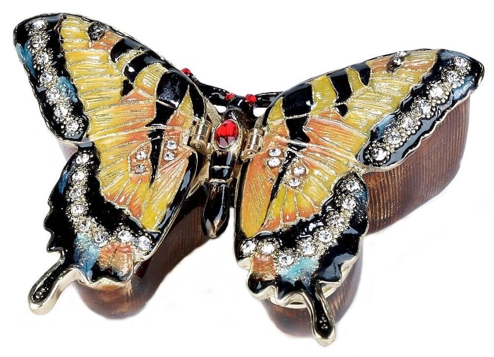 Monarch Butterfly Trinket Box