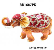 Brown and Pink Elephant