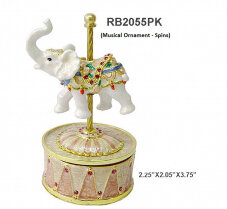 Pink Carousel Elephant- Musical