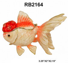 Red and White Oranda Goldfish