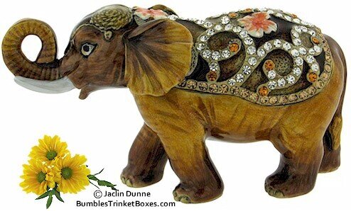Floral Elephant Box