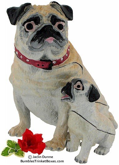 Detachable Pug With Puppy