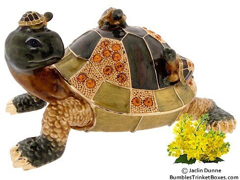 Large Turtle with Babies