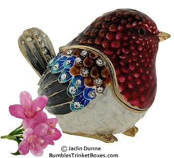 Cute Red and White Bird