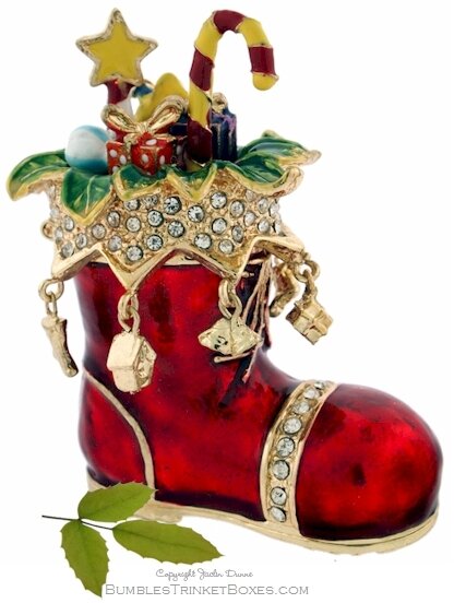 Santa's Boot Filled With Presents