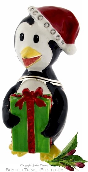 Christmas Penguin With Present