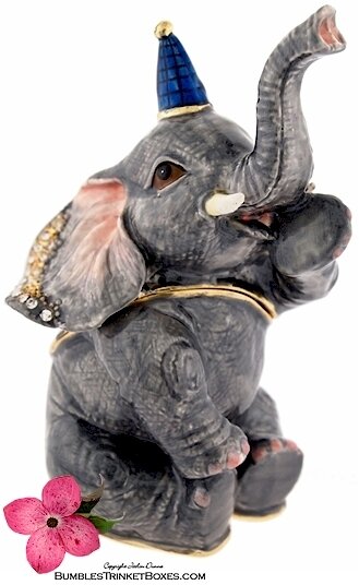 A Playful Elephant Wearing a Hat