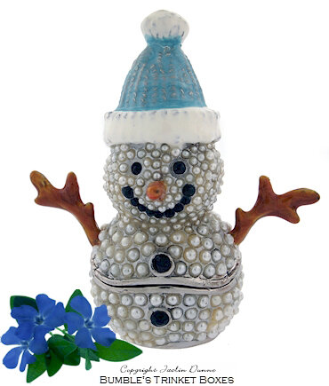 A Thumb-Size Baby Snowman- Blue