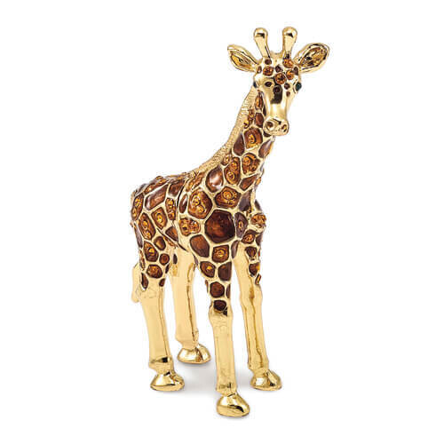 Bejeweled GRACIE Gentle Giraffe Trinket Box