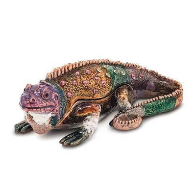 Bejeweled ST. THOMAS Iguana Trinket Box