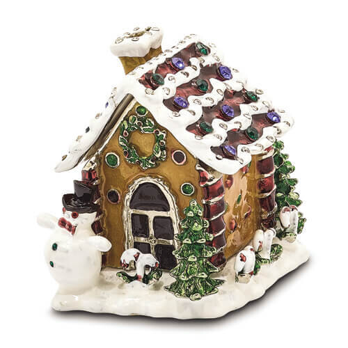 Bejeweled LEBKUCHENHAUS Gingerbread House Trinket Box