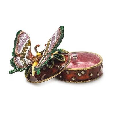 Bejeweled SANGRIA Butterfly Box Trinket Box