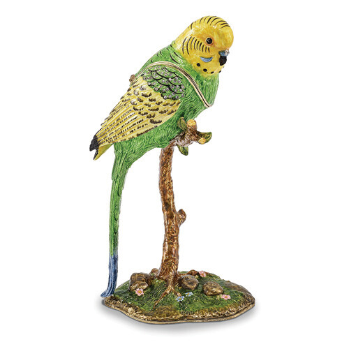Bejeweled PACO Large Parakeet Parrot Trinket Box - Special Order, Not Returnable​