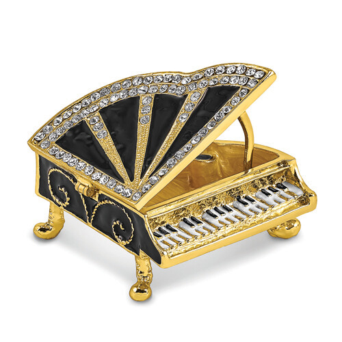 Bejeweled SERENADE Grand Piano Trinket Box