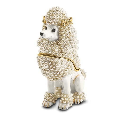 Bejeweled FIFI French Poodle Trinket Box