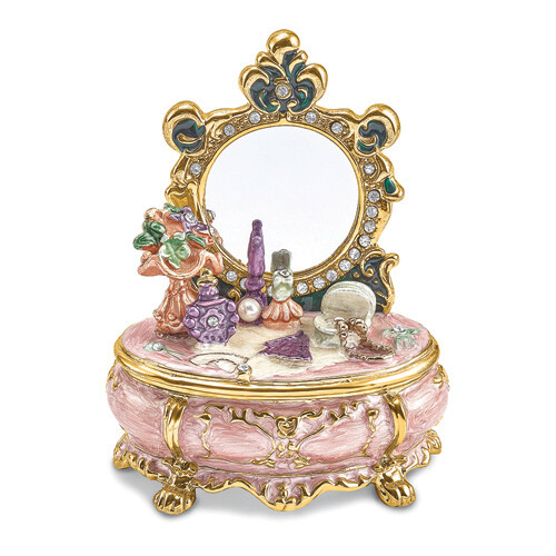 Bejeweled VANITY Dressing & Makeup Table Trinket Box