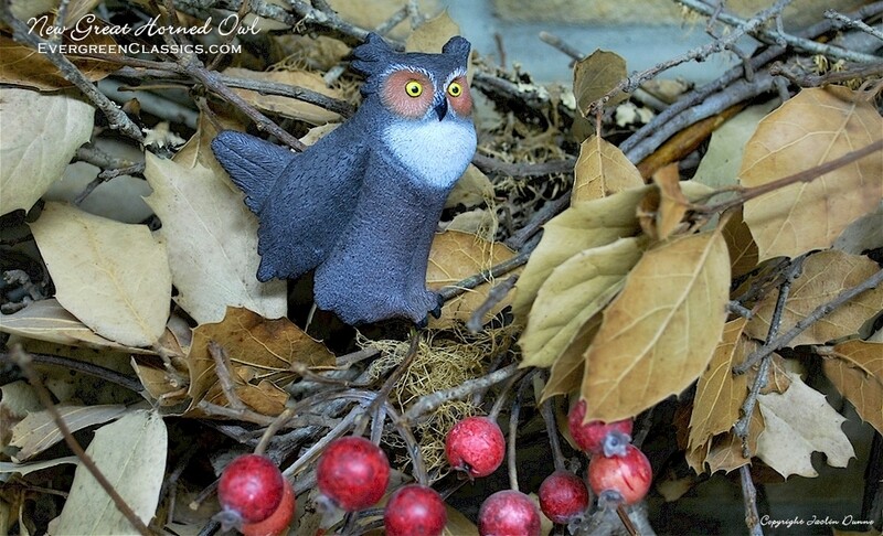 Great Horned Owl | Hand Painted Christmas Ornament &amp; Decorative Magnet