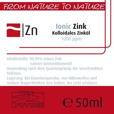 kolloidales Zink-Öl 1.000ppm (Protonenresonanzverfahren)