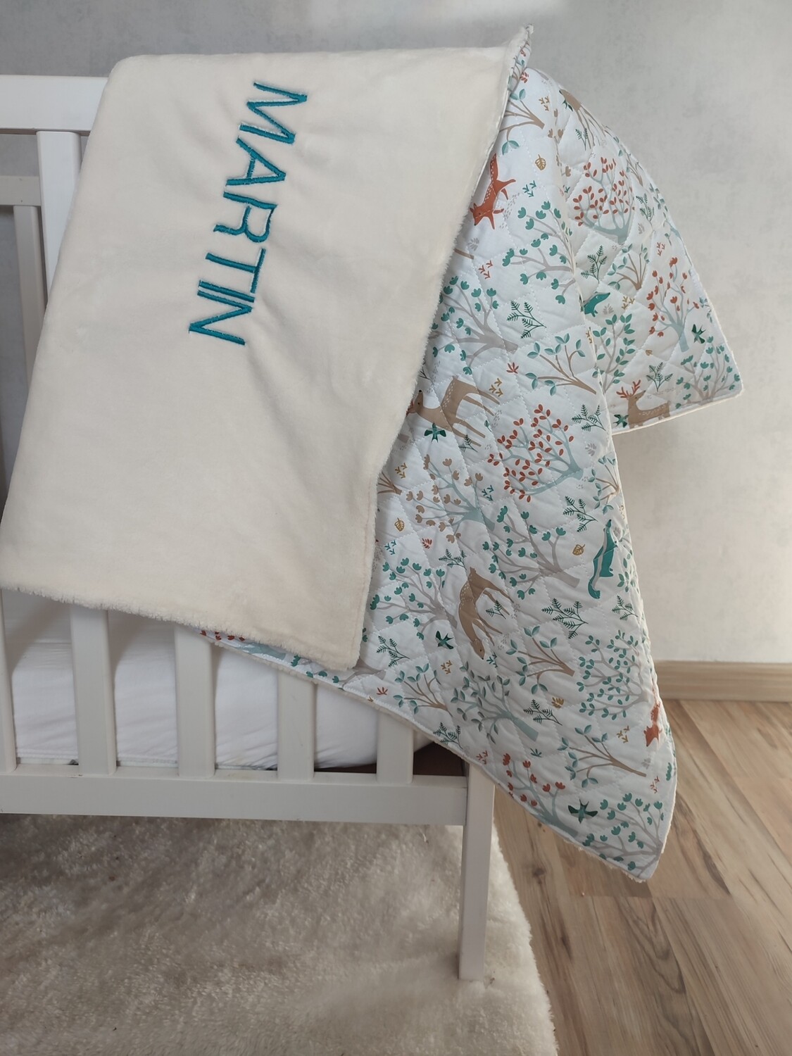 Couverture enfant personnalisée ouatée 