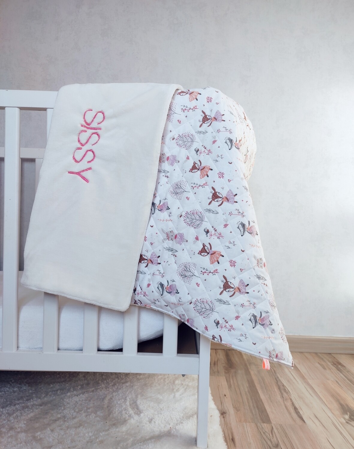 Couverture enfant personnalisée ouatée 