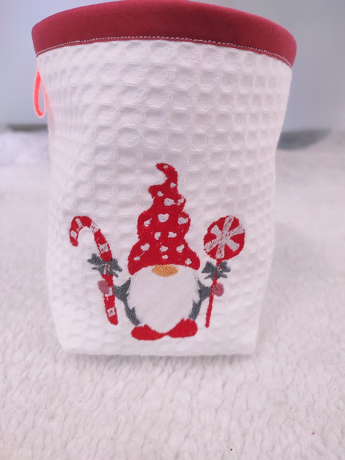 Panière à lingettes Noël Nain rouge