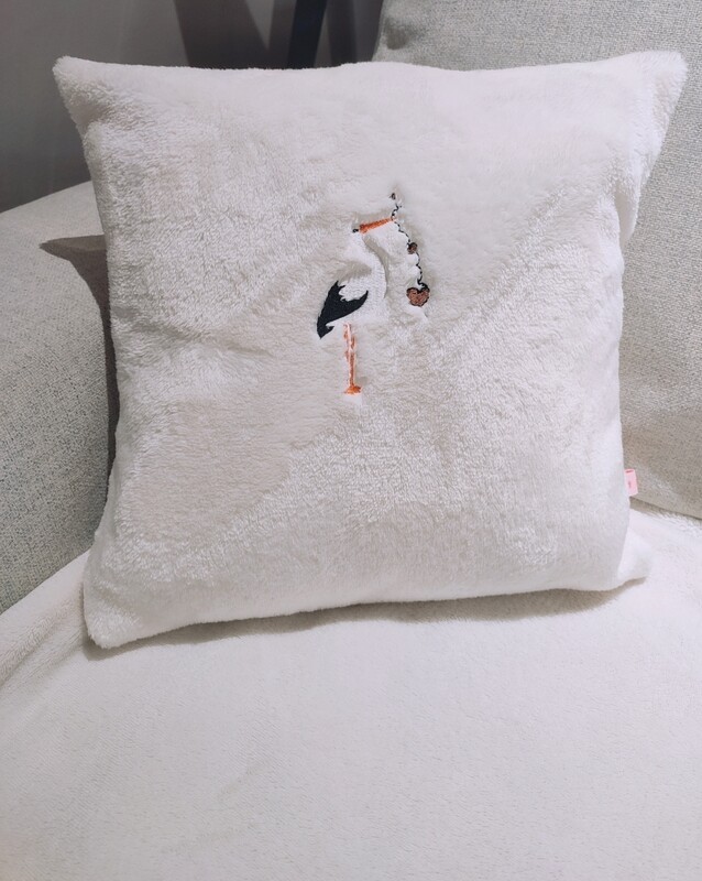 Coussin cigogne