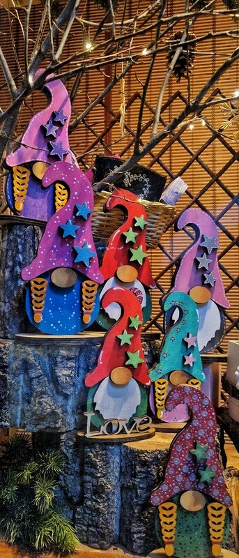 Gnomi e Gnome in legno versione grande Gnomi e Gnome in legno versione grande