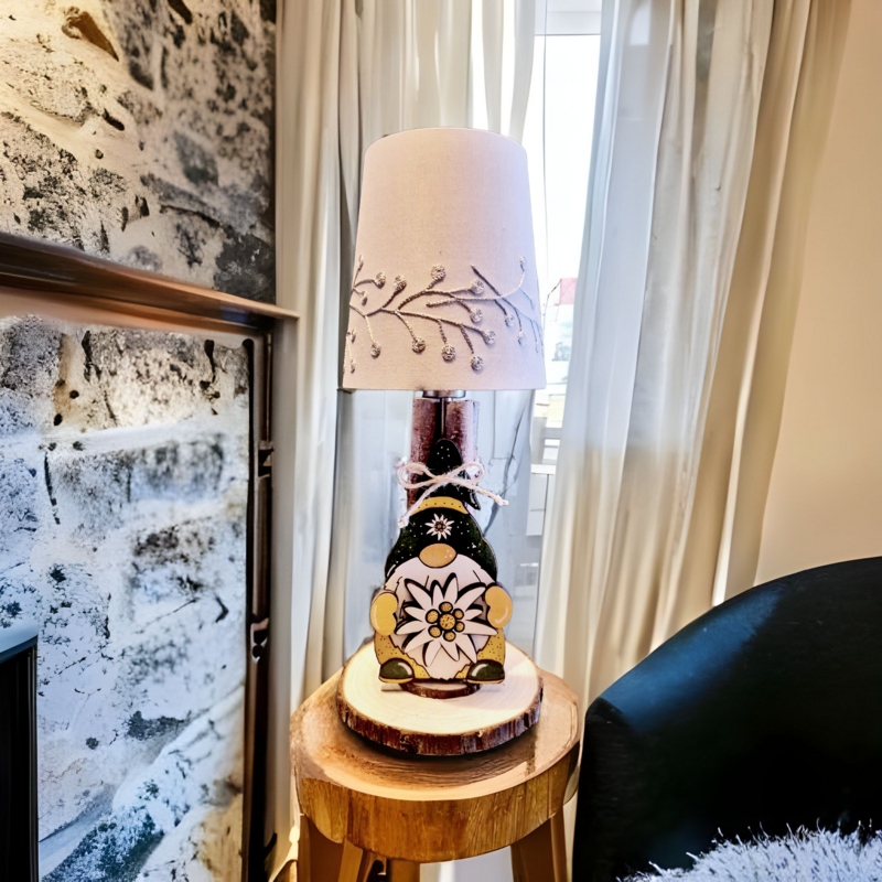 Lampada gnomo stella alpina