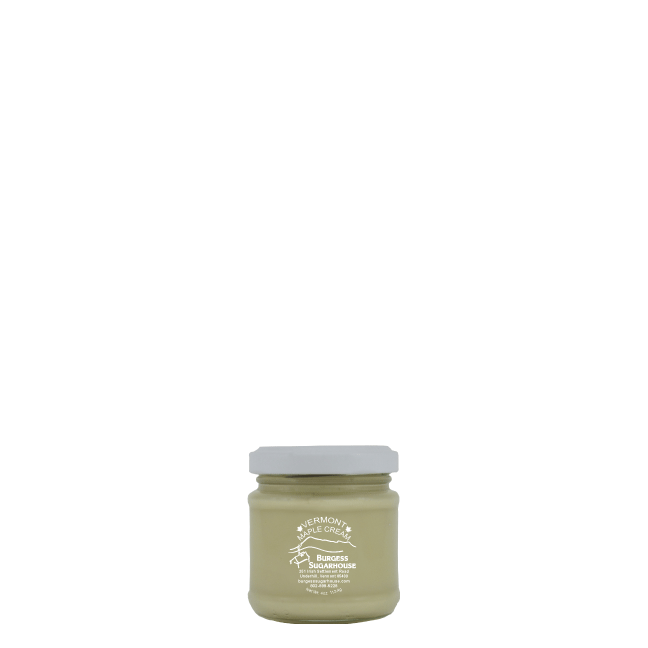 One Quarter Pound Glass Jar Maple Cream