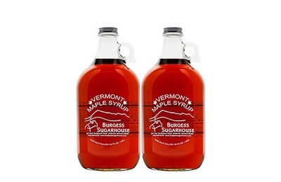 Two - Half Gallon (1.89L) Glass Jugs of Pure Vermont Maple Syrup
