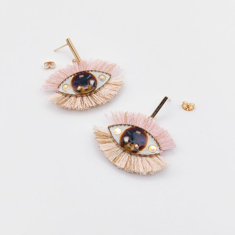 Eye Earrings with Lashes