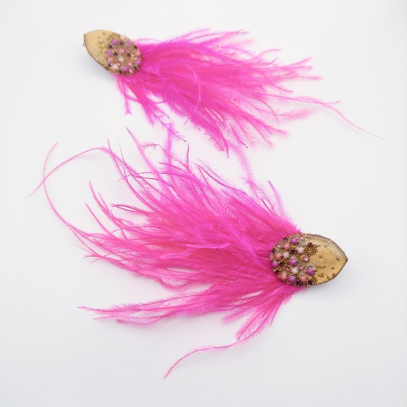 Magenta Earrings