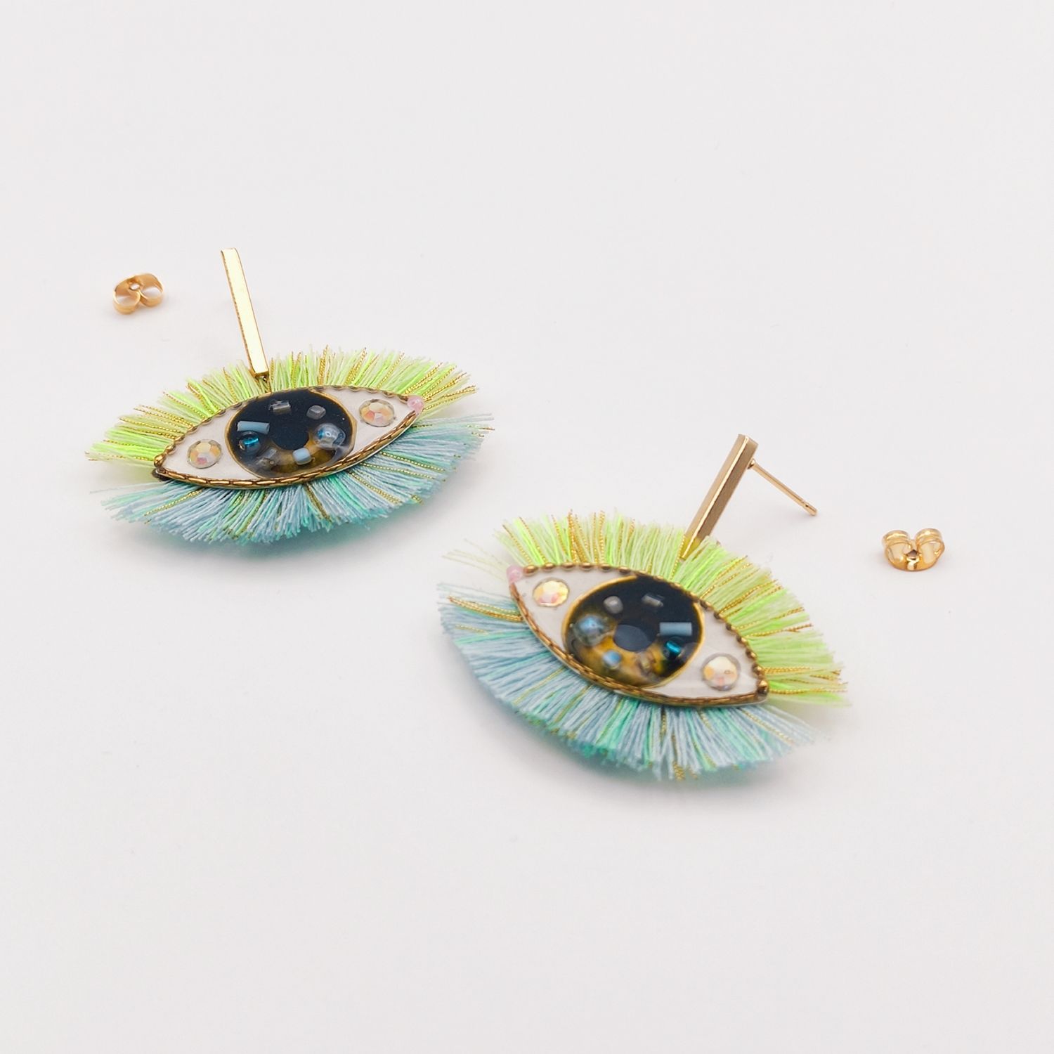 Eye Earrings with Lashes 