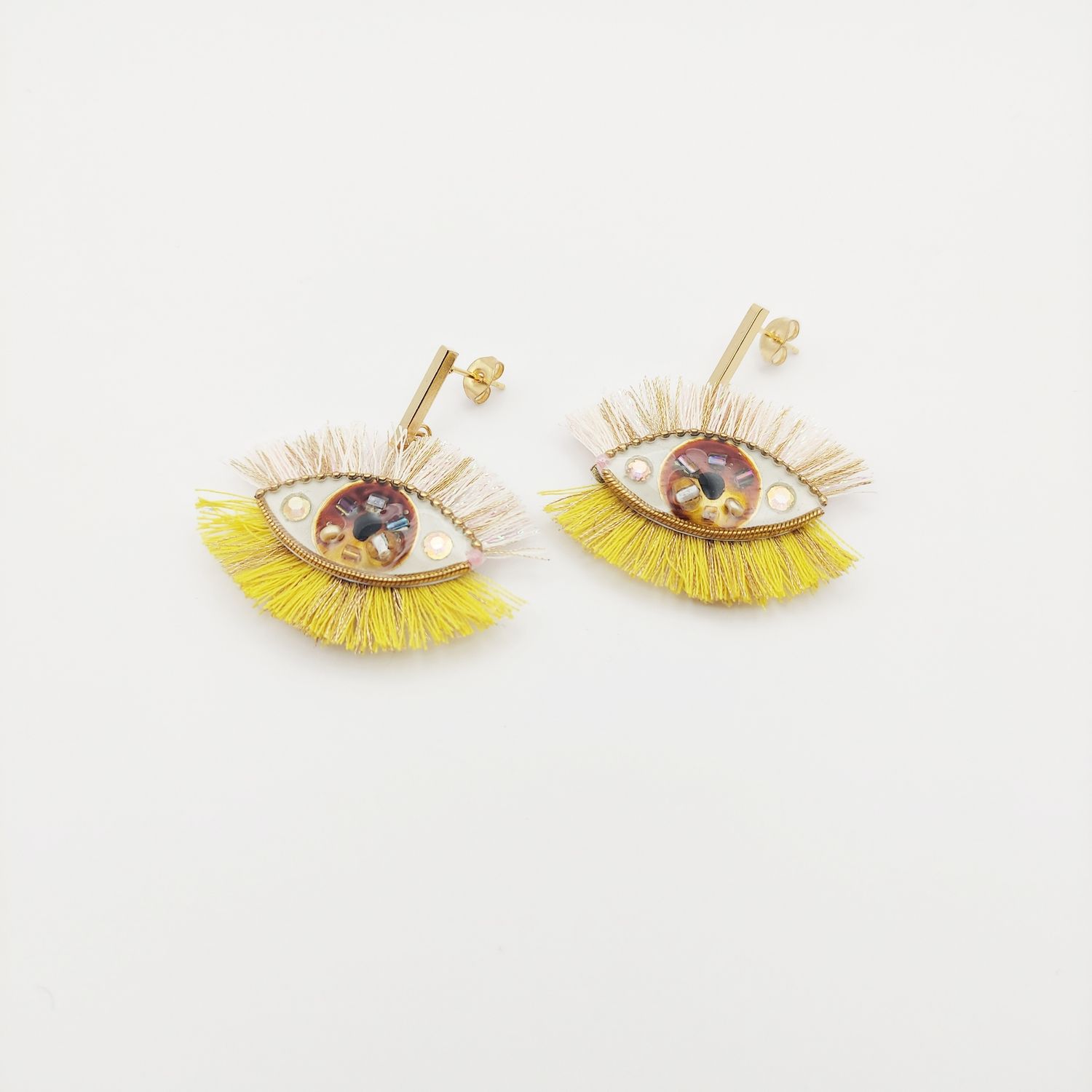 Eye Earrings with Lashes
