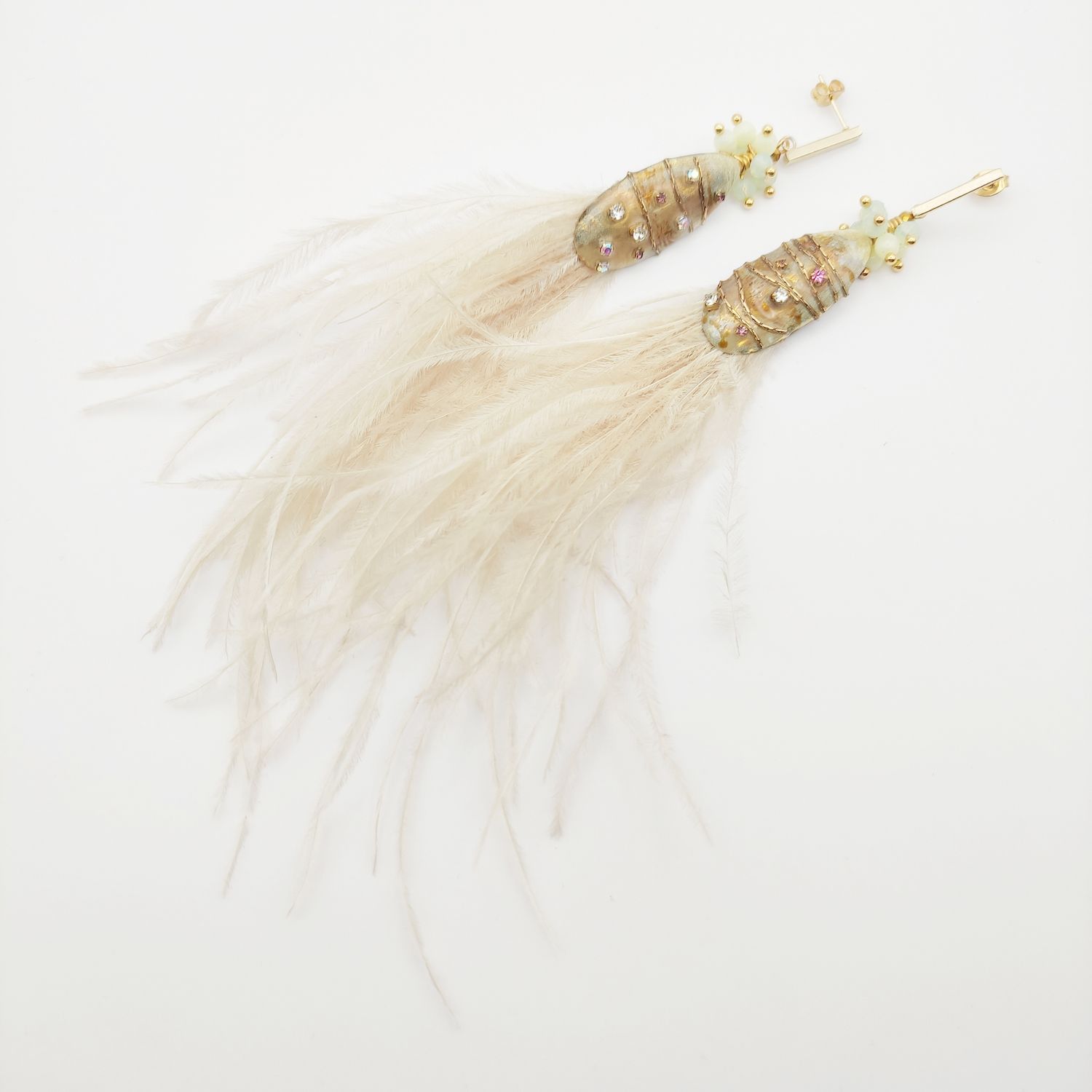 Ivory Plume Earrings