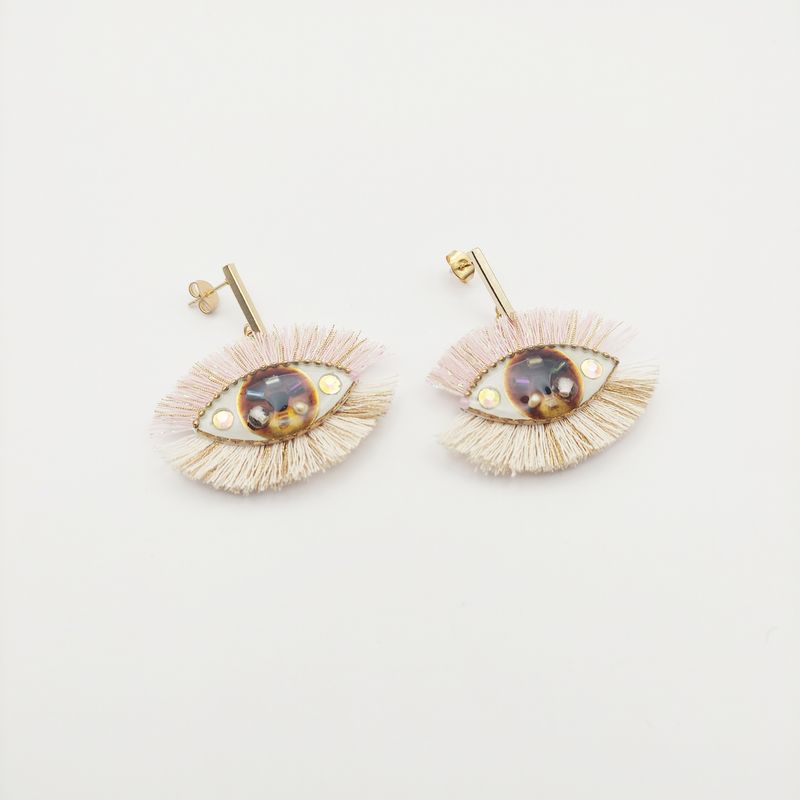 Eye Earrings with Lashes