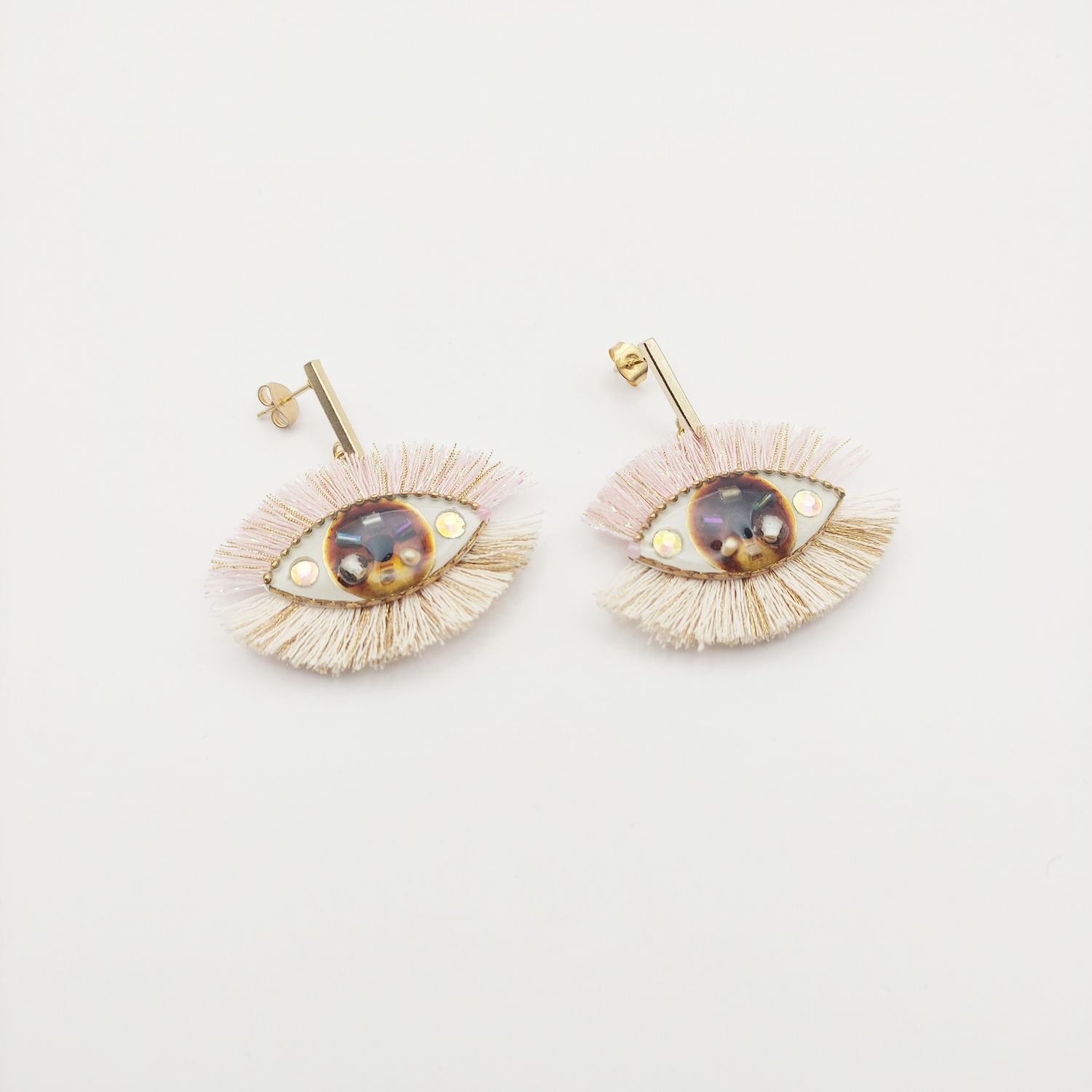 Eye Earrings with Lashes